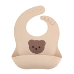 Bavoir en silicone Bear