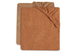 Housse Matelas à Langer Éponge 50x70cm - Caramel/Biscuit - 2 pièces