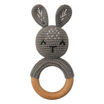 Hochet anneau Lapin gris