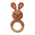 Hochet anneau Lapin rouille