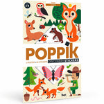 POSTER PÉDAGOGIQUE + 60 STICKERS DANS LA FORÊT (3-8 ANS)