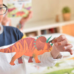 POSTER PÉDAGOGIQUE + 32 STICKERS DINOSAURES (5-12 ANS)