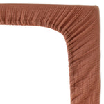 Drap-Housse en Coton Terracotta