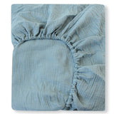 Drap-Housse en Coton Bleu canard