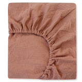 Drap-Housse en Coton Terracotta