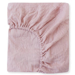 Drap-Housse en Coton Vieux-rose