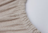 Housse Matelas à Langer Éponge 50x70cm - Ivory/Nougat - 2 pièces