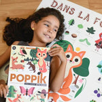 POSTER PÉDAGOGIQUE + 60 STICKERS DANS LA FORÊT (3-8 ANS)