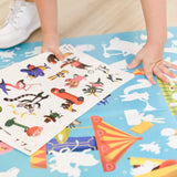 POSTER PÉDAGOGIQUE + 52 STICKERS LE JEU DES ANIMAUX (4-8 ANS)