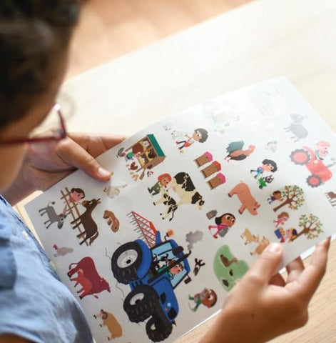 MINI POSTER + 29 STICKERS LA FERME (3-8 ANS)