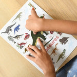 MINI POSTER + 26 STICKERS LES DINOSAURES (3-8 ANS)