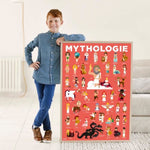 POSTER PÉDAGOGIQUE + 38 STICKERS MYTHOLOGIE (7-12 ANS)