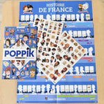 POSTER QUELLE HISTOIRE + 72 STICKERS HISTOIRE DE FRANCE (7-12 ANS)