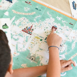 POSTER PÉDAGOGIQUE + 71 STICKERS MONUMENTS DU MONDE (7-12 ANS)