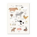 Affiche Animals 40 x 60 cm