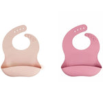 Lot de 2 bavoirs récupérateurs en silicone Juliette